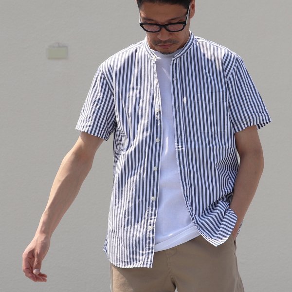 画像10: コーマタイプライターバンドカラーS/Sシャツ【MADE IN JAPAN】『日本製』/ Upscape Audience