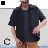 ソフトリネンコットンキャンバスオープンカラー ルーズフィットシャツ【MADE IN JAPAN】『日本製』/ Upscape Audience