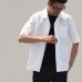 画像3: ソフトリネンコットンキャンバスオープンカラー ルーズフィットシャツ【MADE IN JAPAN】『日本製』/ Upscape Audience (3)