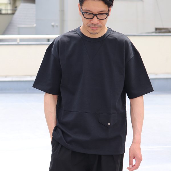 画像2: VORTEX8オンス（MVS天竺）Vガゼット フラップポケ付き ビッグTee【MADE IN JAPAN】『日本製』/ Upscape Audience