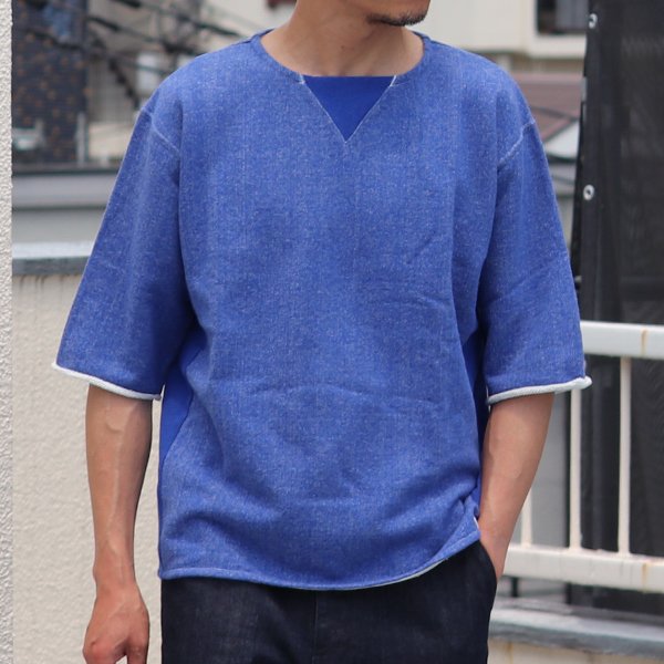 画像9: 30/10吊編裏毛 ガゼットカットオフ 半袖ビッグスウェットT【MADE IN TOKYO】『東京製』/ Upscape Audience