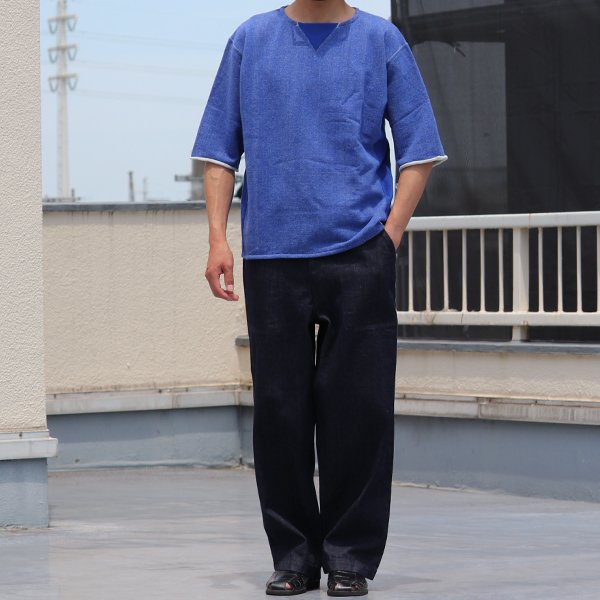 画像8: 30/10吊編裏毛 ガゼットカットオフ 半袖ビッグスウェットT【MADE IN TOKYO】『東京製』/ Upscape Audience