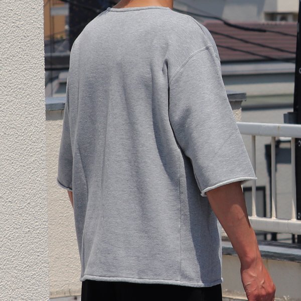 画像6: 30/10吊編裏毛 ガゼットカットオフ 半袖ビッグスウェットT【MADE IN TOKYO】『東京製』/ Upscape Audience