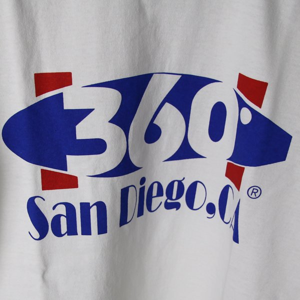 画像3: 【RE PRICE / 価格改定】360°SPORTS WEAR(スリーシックスティスポーツウェア) "360 LOGO" 6oz米綿丸胴リンガーS/S Tee/ Audience
