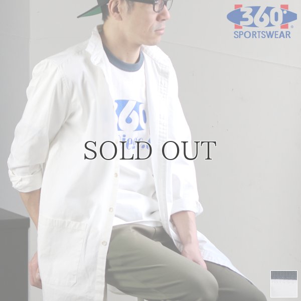 画像1: 360°SPORTS WEAR（スリーシックスティスポーツウェア） "360 LOGO" 6oz米綿丸胴リンガーS/S Tee/ Audience