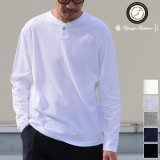 コーマ天竺コンチョ釦ヘンリーネック L/S Tee【MADE IN JAPAN】/ Upscape Audience