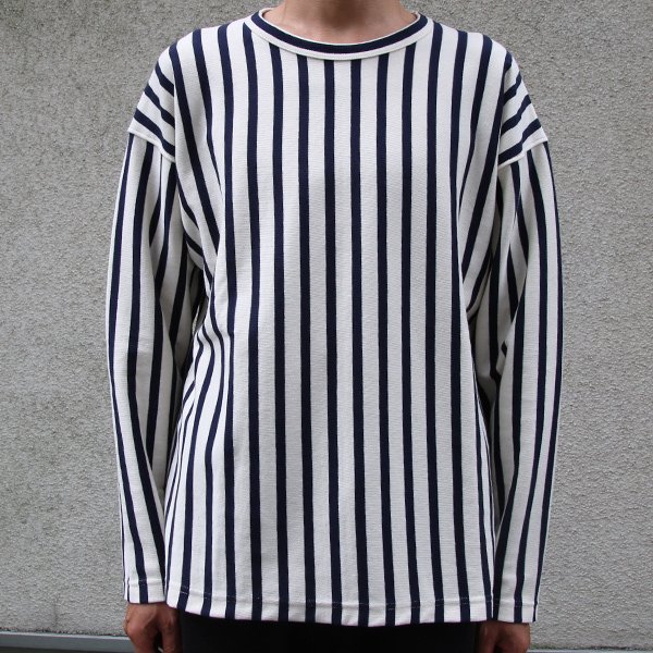 画像13: Basque10オンス（バスク天竺）ストライプ 長袖 Tee 【MADE IN JAPAN】『日本製』 / Upscape Audience