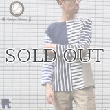 BSQ天竺 クレイジーボートネック L/S Tee　 【MADE IN JAPAN】『日本製』 / Upscape Audience