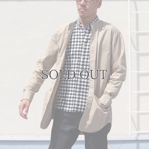 画像11: グリストーンW 綿ナイロン高密度ギャバ ルーズFIT バンドカラー ツールポケ 長袖シャツ【MADE IN JAPAN】『日本製』Upscape Audience