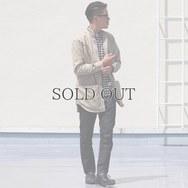 画像13: グリストーンW 綿ナイロン高密度ギャバ ルーズFIT バンドカラー ツールポケ 長袖シャツ【MADE IN JAPAN】『日本製』Upscape Audience