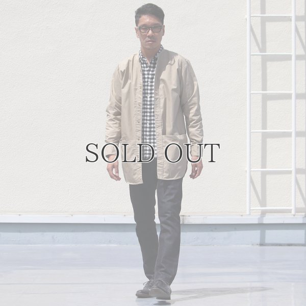 画像14: グリストーンW 綿ナイロン高密度ギャバ ルーズFIT バンドカラー ツールポケ 長袖シャツ【MADE IN JAPAN】『日本製』Upscape Audience