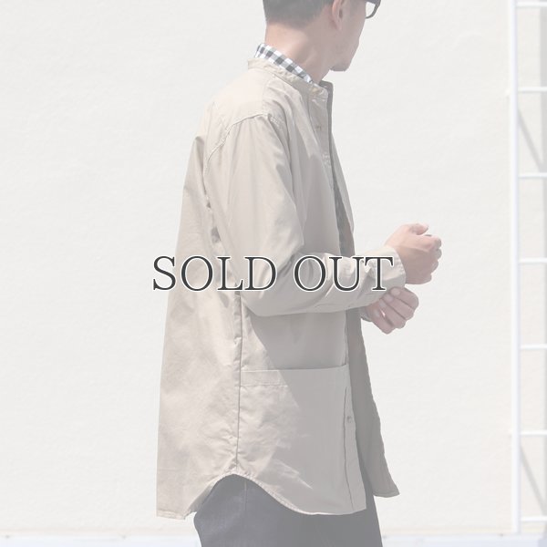 画像6: グリストーンW 綿ナイロン高密度ギャバ ルーズFIT バンドカラー ツールポケ 長袖シャツ【MADE IN JAPAN】『日本製』Upscape Audience