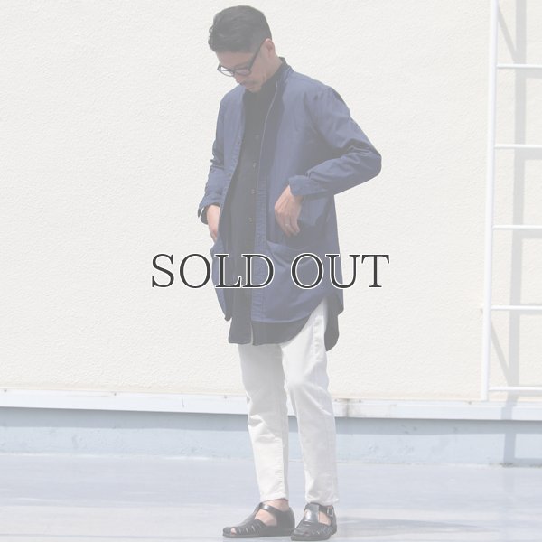 画像13: グリストーンW 綿ナイロン高密度ギャバ ルーズFIT バンドカラー ツールポケ 長袖シャツ【MADE IN JAPAN】『日本製』Upscape Audience