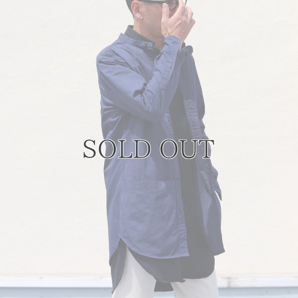 画像10: グリストーンW 綿ナイロン高密度ギャバ ルーズFIT バンドカラー ツールポケ 長袖シャツ【MADE IN JAPAN】『日本製』Upscape Audience