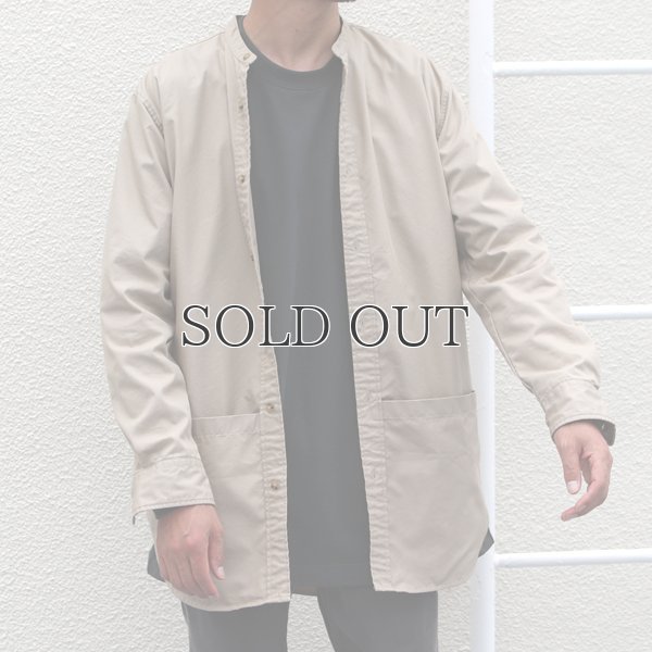 画像13: グリストーンW 綿ナイロン高密度ギャバ ルーズFIT バンドカラー ツールポケ 長袖シャツ【MADE IN JAPAN】『日本製』Upscape Audience