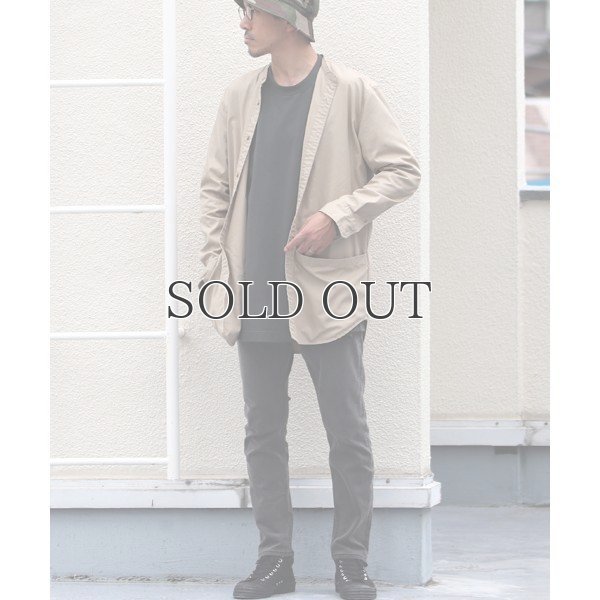 画像14: グリストーンW 綿ナイロン高密度ギャバ ルーズFIT バンドカラー ツールポケ 長袖シャツ【MADE IN JAPAN】『日本製』Upscape Audience