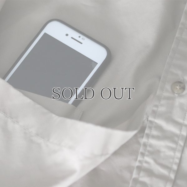 画像15: グリストーンW 綿ナイロン高密度ギャバ ルーズFIT バンドカラー ツールポケ 長袖シャツ【MADE IN JAPAN】『日本製』Upscape Audience