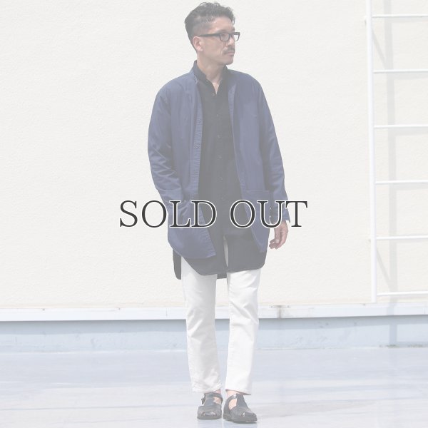 画像7: グリストーンW 綿ナイロン高密度ギャバ ルーズFIT バンドカラー ツールポケ 長袖シャツ【MADE IN JAPAN】『日本製』Upscape Audience