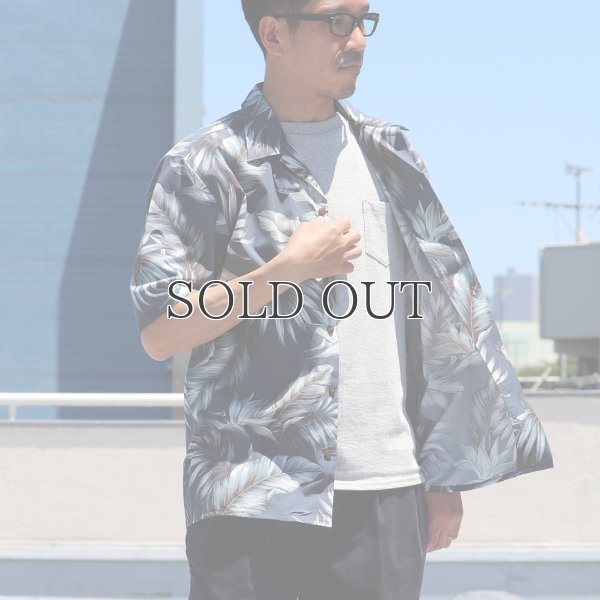 画像3: コットンレーヨン ヴィンテージボタニカル柄  オープンカラー ルーズフィットシャツ【MADE IN JAPAN】『日本製』/ Upscape Audience