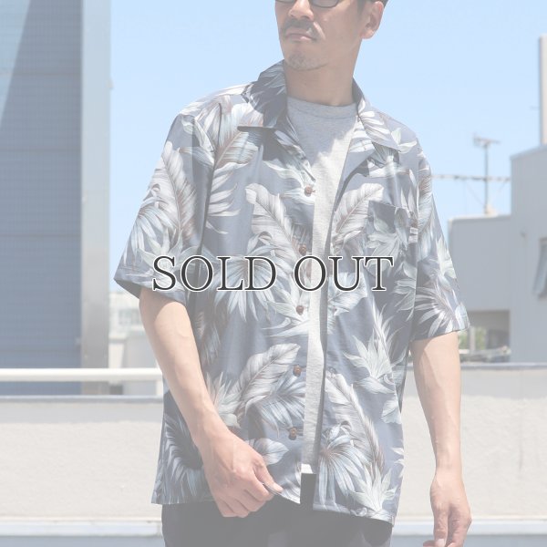 画像4: コットンレーヨン ヴィンテージボタニカル柄  オープンカラー ルーズフィットシャツ【MADE IN JAPAN】『日本製』/ Upscape Audience