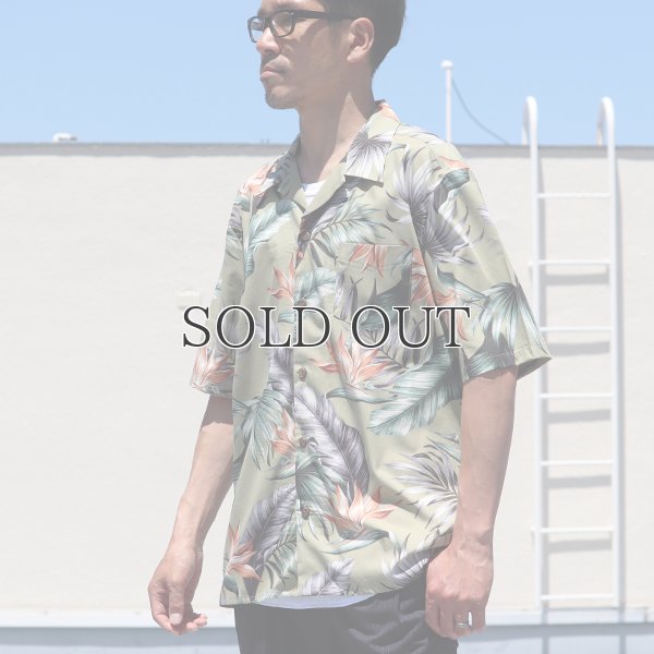 画像4: コットンレーヨン ヴィンテージボタニカル柄  オープンカラー ルーズフィットシャツ【MADE IN JAPAN】『日本製』/ Upscape Audience