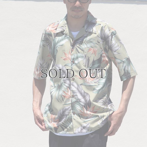 画像5: コットンレーヨン ヴィンテージボタニカル柄  オープンカラー ルーズフィットシャツ【MADE IN JAPAN】『日本製』/ Upscape Audience