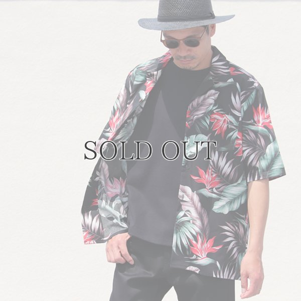 画像3: コットンレーヨン ヴィンテージボタニカル柄  オープンカラー ルーズフィットシャツ【MADE IN JAPAN】『日本製』/ Upscape Audience