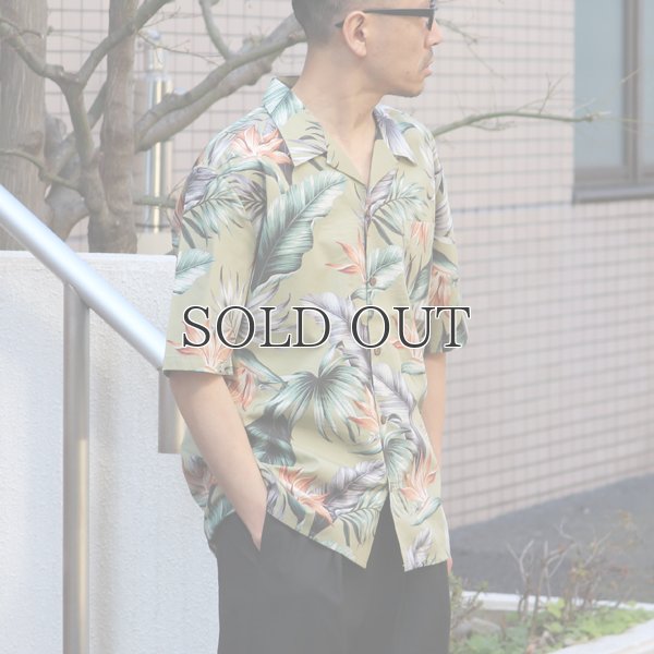 画像12: コットンレーヨン ヴィンテージボタニカル柄  オープンカラー ルーズフィットシャツ【MADE IN JAPAN】『日本製』/ Upscape Audience