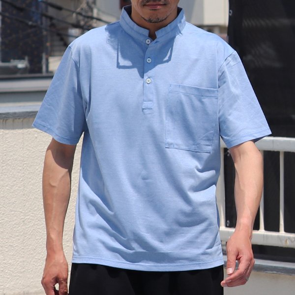画像2: Sorbtekカノコ スモールスタンドカラー Bigポケット ポロシャツ【MADE IN JAPAN】『日本製』/ Upscape Audience
