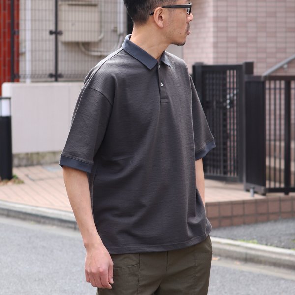 画像11: コットンシアサッカー天竺　ハーフスリーブ　ポロシャツ【MADE IN JAPAN】『日本製』 / Upscape Audience