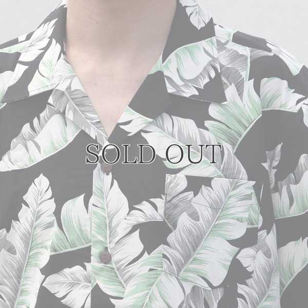 画像18: コットンレーヨン ヴィンテージHAWAII＆LEAVES柄  オープンカラー ハーフスリーブシャツ【MADE IN JAPAN】『日本製』/ Upscape Audience