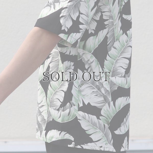 画像20: コットンレーヨン ヴィンテージHAWAII＆LEAVES柄  オープンカラー ハーフスリーブシャツ【MADE IN JAPAN】『日本製』/ Upscape Audience