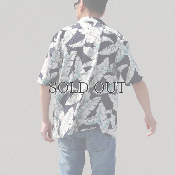 画像8: コットンレーヨン ヴィンテージHAWAII＆LEAVES柄  オープンカラー ハーフスリーブシャツ【MADE IN JAPAN】『日本製』/ Upscape Audience
