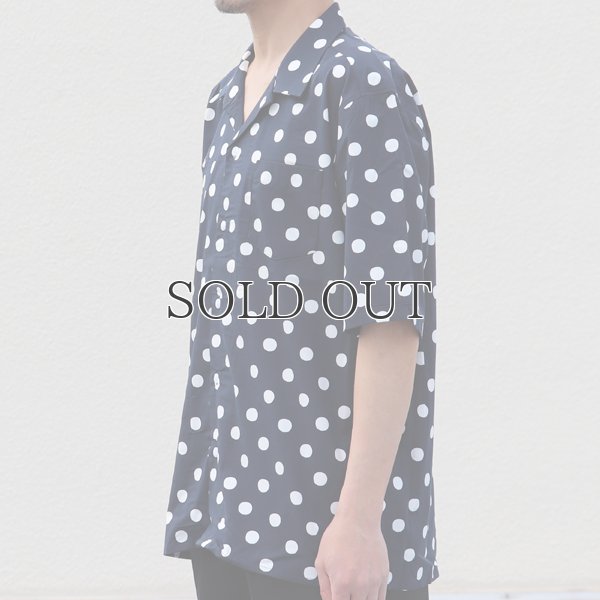 画像14: コットンレーヨン BIG DOT柄  オープンカラー ハーフスリーブシャツ【MADE IN JAPAN】『日本製』/ Upscape Audience