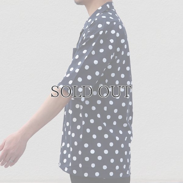 画像15: コットンレーヨン BIG DOT柄  オープンカラー ハーフスリーブシャツ【MADE IN JAPAN】『日本製』/ Upscape Audience