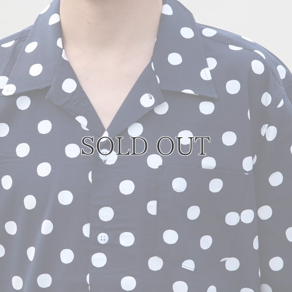画像18: コットンレーヨン BIG DOT柄  オープンカラー ハーフスリーブシャツ【MADE IN JAPAN】『日本製』/ Upscape Audience