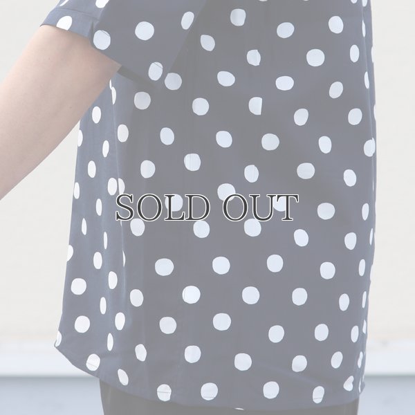 画像20: コットンレーヨン BIG DOT柄  オープンカラー ハーフスリーブシャツ【MADE IN JAPAN】『日本製』/ Upscape Audience