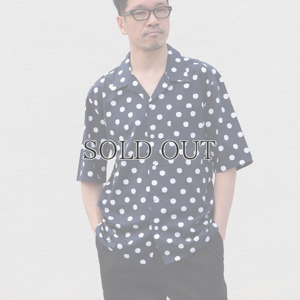 画像8: コットンレーヨン BIG DOT柄  オープンカラー ハーフスリーブシャツ【MADE IN JAPAN】『日本製』/ Upscape Audience