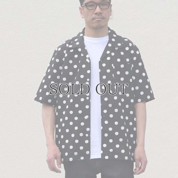 画像9: コットンレーヨン BIG DOT柄  オープンカラー ハーフスリーブシャツ【MADE IN JAPAN】『日本製』/ Upscape Audience