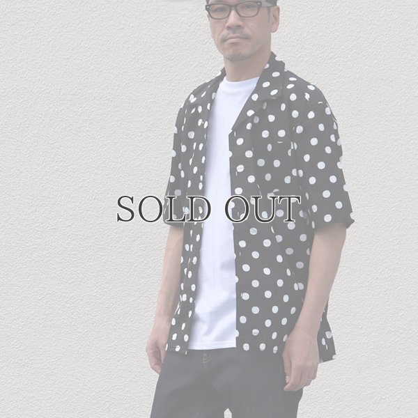 画像10: コットンレーヨン BIG DOT柄  オープンカラー ハーフスリーブシャツ【MADE IN JAPAN】『日本製』/ Upscape Audience