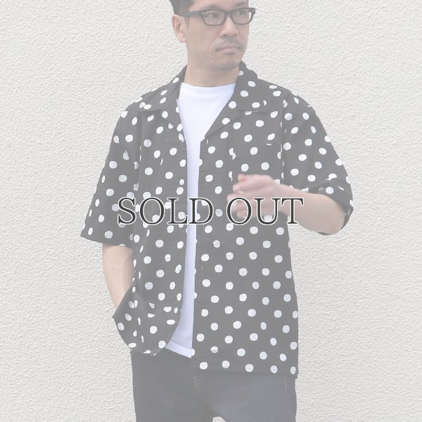 画像11: コットンレーヨン BIG DOT柄  オープンカラー ハーフスリーブシャツ【MADE IN JAPAN】『日本製』/ Upscape Audience