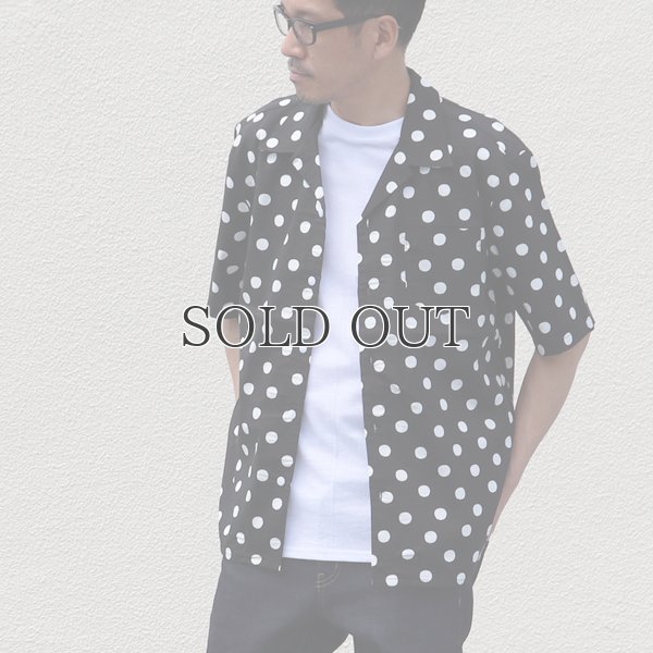 画像12: コットンレーヨン BIG DOT柄  オープンカラー ハーフスリーブシャツ【MADE IN JAPAN】『日本製』/ Upscape Audience