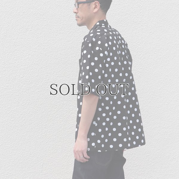 画像12: コットンレーヨン BIG DOT柄  オープンカラー ハーフスリーブシャツ【MADE IN JAPAN】『日本製』/ Upscape Audience