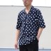 画像4: コットンレーヨン BIG DOT柄  オープンカラー ハーフスリーブシャツ【MADE IN JAPAN】『日本製』/ Upscape Audience