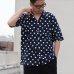 画像6: コットンレーヨン BIG DOT柄  オープンカラー ハーフスリーブシャツ【MADE IN JAPAN】『日本製』/ Upscape Audience