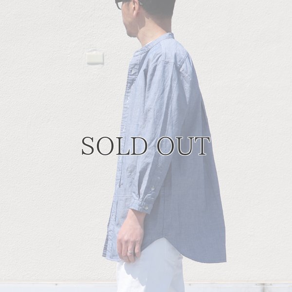 画像4: ミラクルコットンダンガリー  バンドカラーツール ポケシャツ『日本製』Upscape Audience