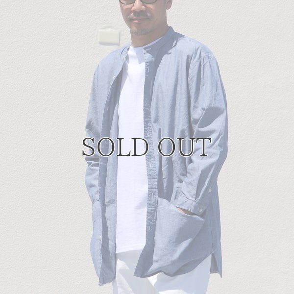 画像6: ミラクルコットンダンガリー  バンドカラーツール ポケシャツ『日本製』Upscape Audience