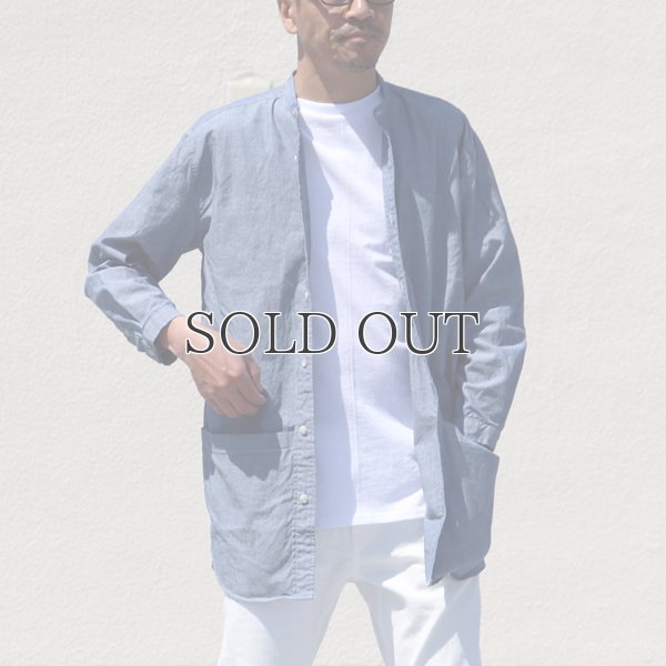 画像7: ミラクルコットンダンガリー  バンドカラーツール ポケシャツ『日本製』Upscape Audience