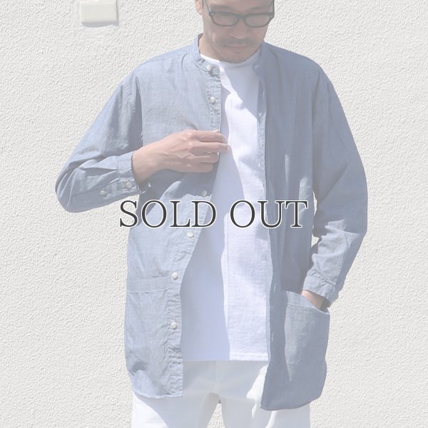 画像8: ミラクルコットンダンガリー  バンドカラーツール ポケシャツ『日本製』Upscape Audience