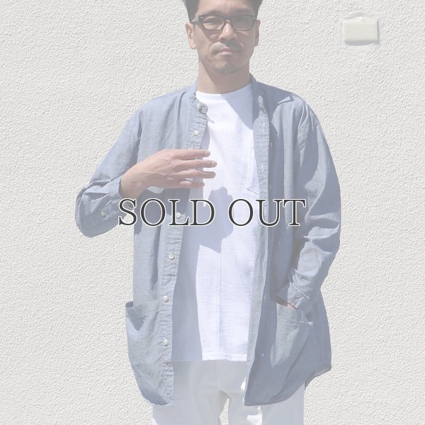 画像9: ミラクルコットンダンガリー  バンドカラーツール ポケシャツ『日本製』Upscape Audience